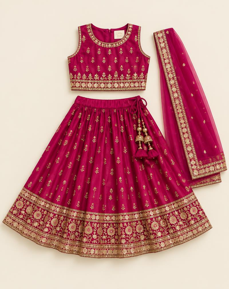 Girls' Festive Lehenga Choli