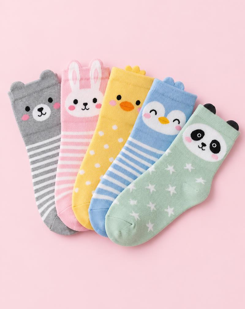 Baby Animal Socks 5-Pack